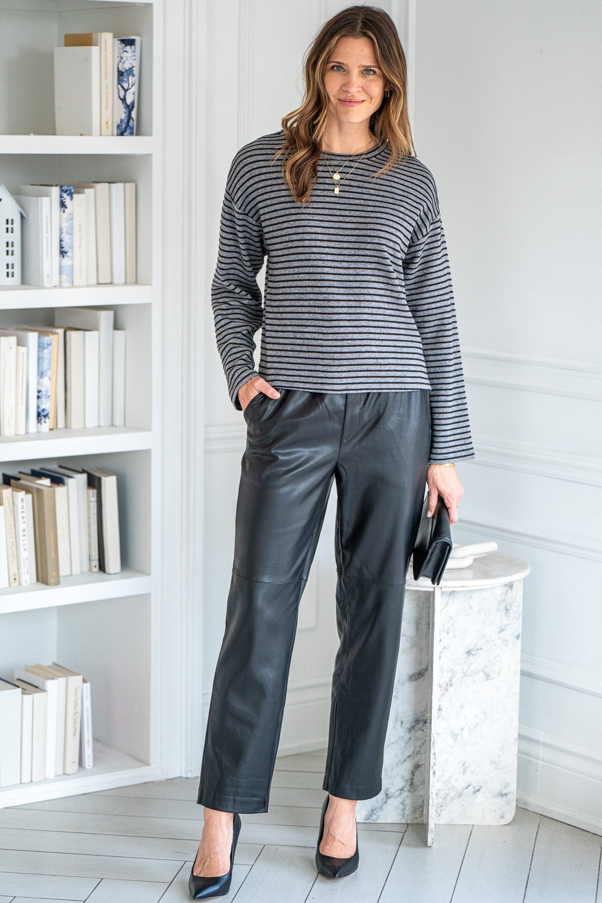 STRIPE OTTOMAN PULLOVER