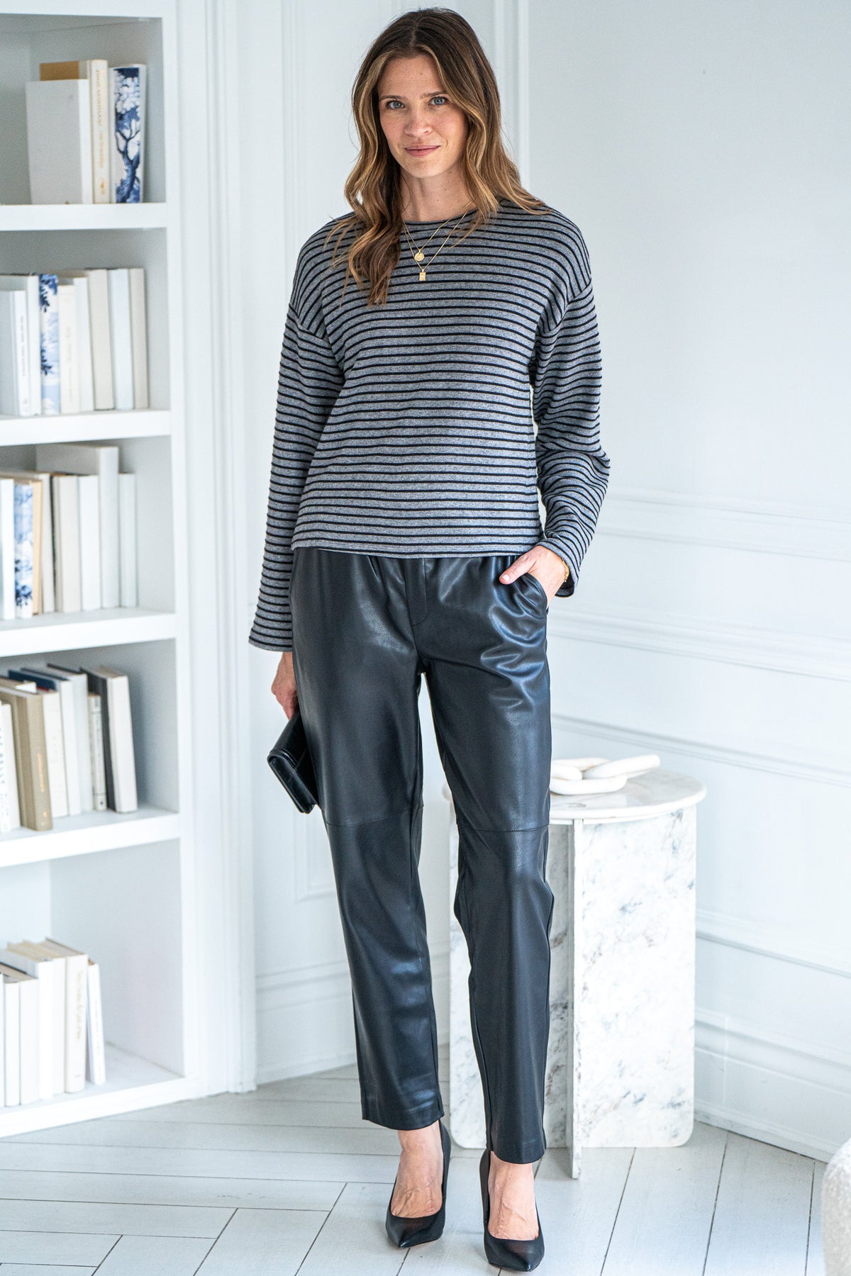 STRIPE OTTOMAN PULLOVER