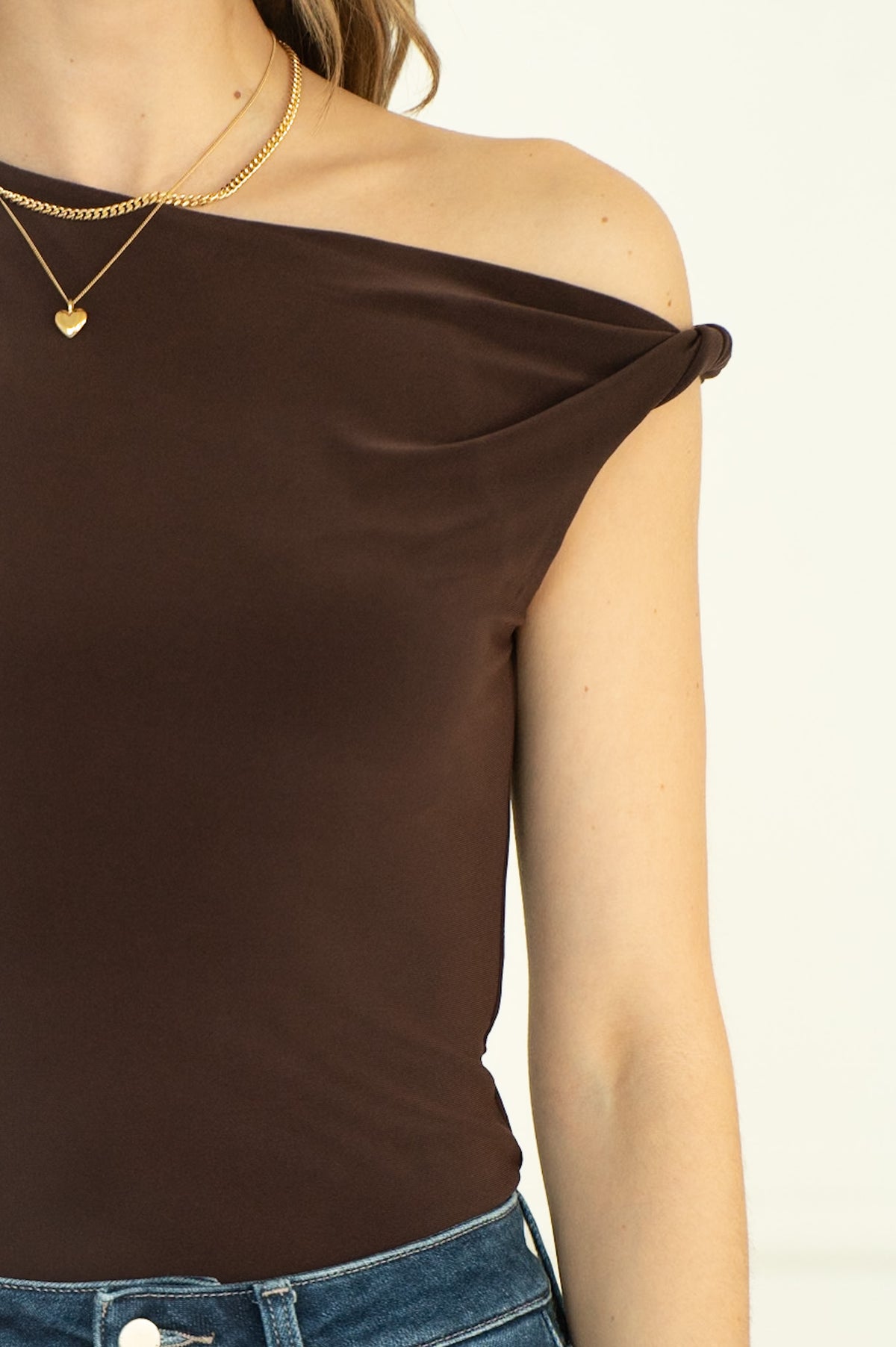 ALL YOURS TWIST TANK IN BROWN