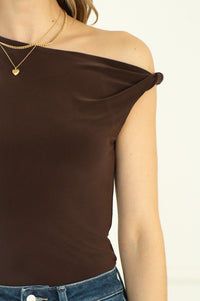 ALL YOURS TWIST TANK IN BROWN