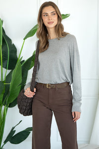 FORECASE LIGHTWEIGHT VISCOSE SWEATER-HG