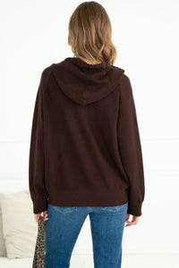 MARLOWE KNIT CARDIGAN WITH HOOD