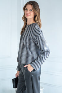 STRIPE OTTOMAN PULLOVER