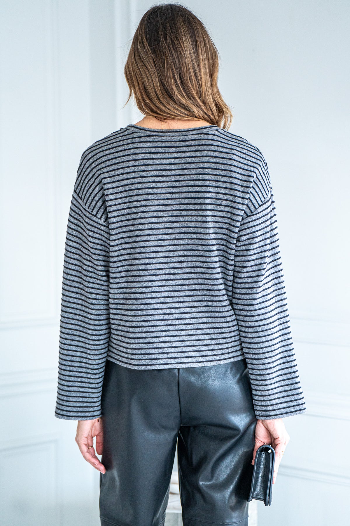 STRIPE OTTOMAN PULLOVER