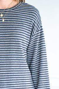 STRIPE OTTOMAN PULLOVER