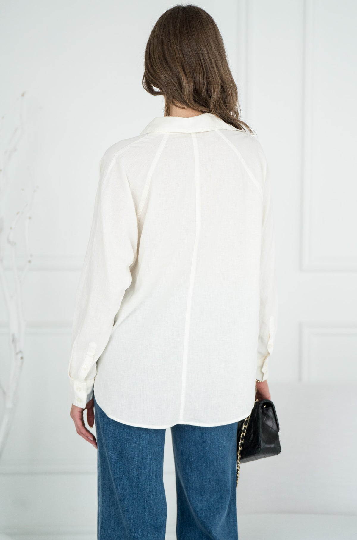 PERFECT LINEN TOP-WH