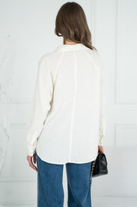 PERFECT LINEN TOP-WH