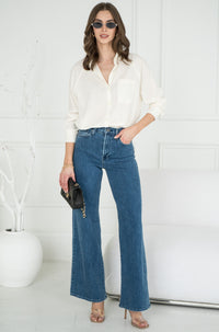 PERFECT LINEN TOP-WH