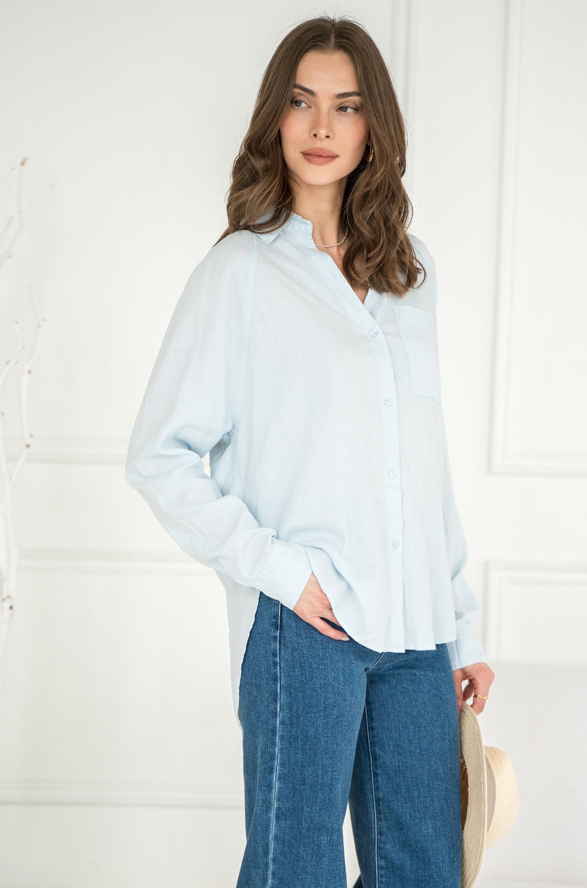 PERFECT LINEN TOP-SA