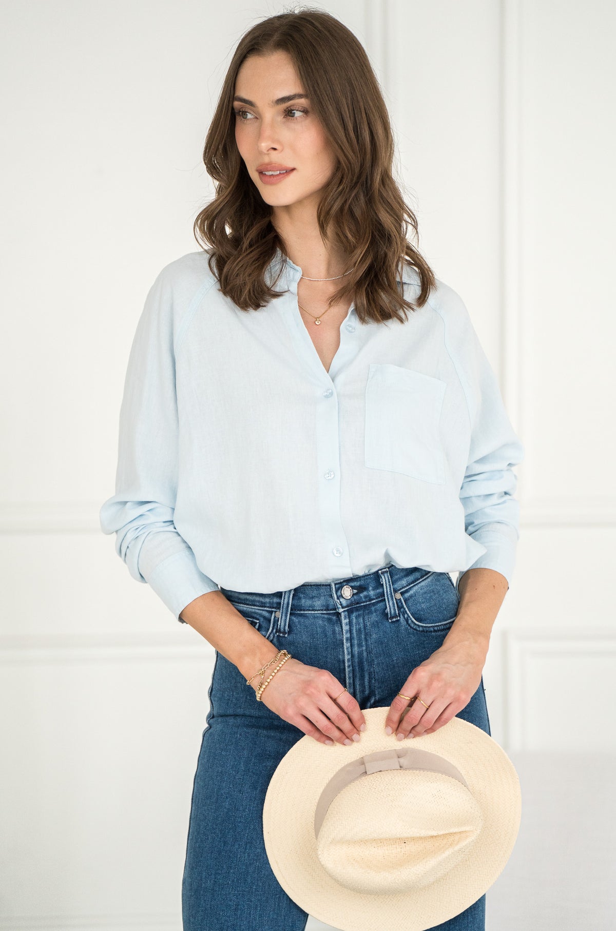 PERFECT LINEN TOP-SA