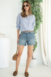 VVI JEAN SHORTS-BL