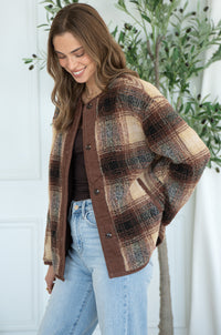 YOUR HEART OR MINE PLAID JACKET