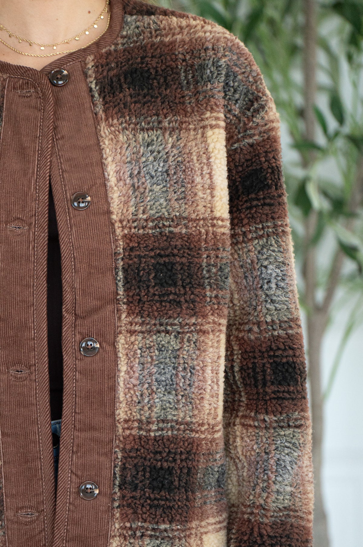 YOUR HEART OR MINE PLAID JACKET