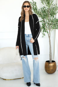 WHIPSTITCH OPEN CARDIGAN