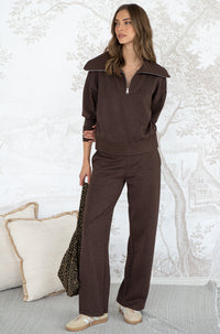 SOLENE LUX HALF ZIP PULLOVER