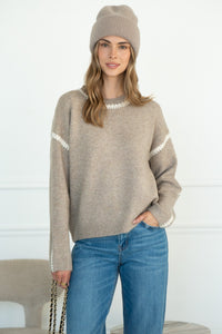 WISHLIST STITCH DETAIL SWEATER
