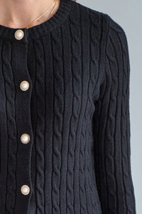 PEARL BUTTON CARDIGAN