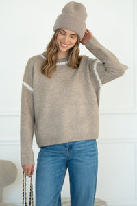 WISHLIST STITCH DETAIL SWEATER