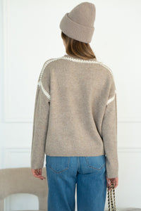 WISHLIST STITCH DETAIL SWEATER