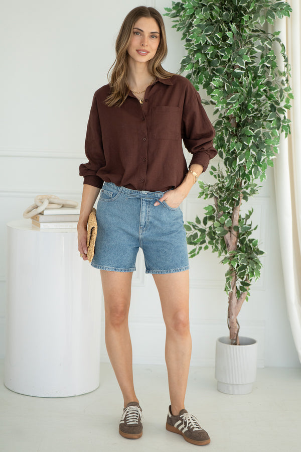 THE BIG EASY JEAN SHORTS-BL