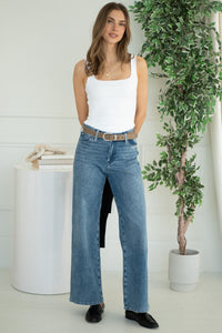 PALOMA WIDE LEG JEANS-BL