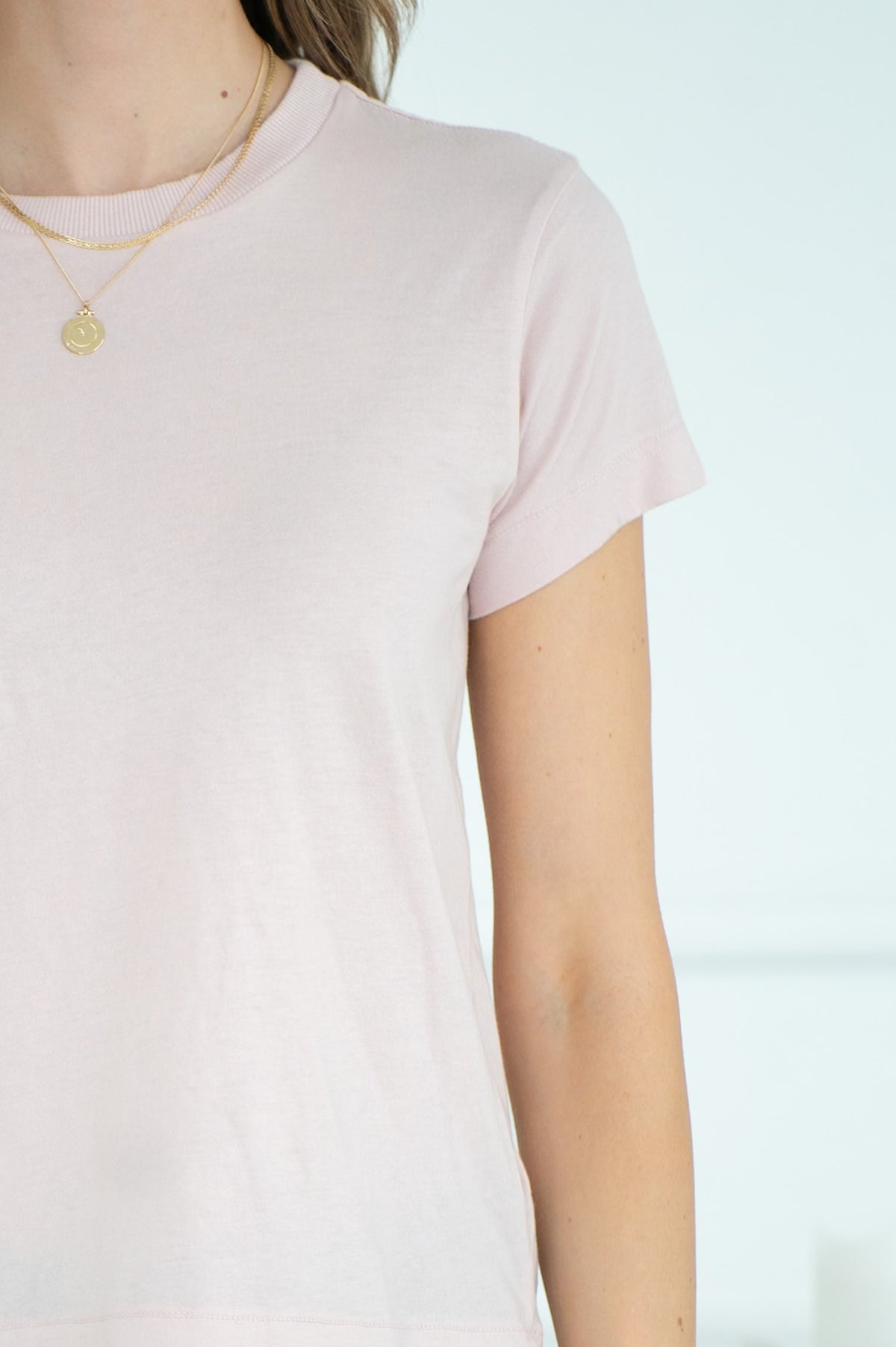 SEVIILA COTTON CREW TEE IN PINK