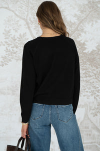 LITA RAGLAN SWEATER-BK