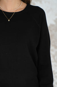 LITA RAGLAN SWEATER-BK
