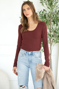 ENVY MODAL RIBBED L/S TOP-BU