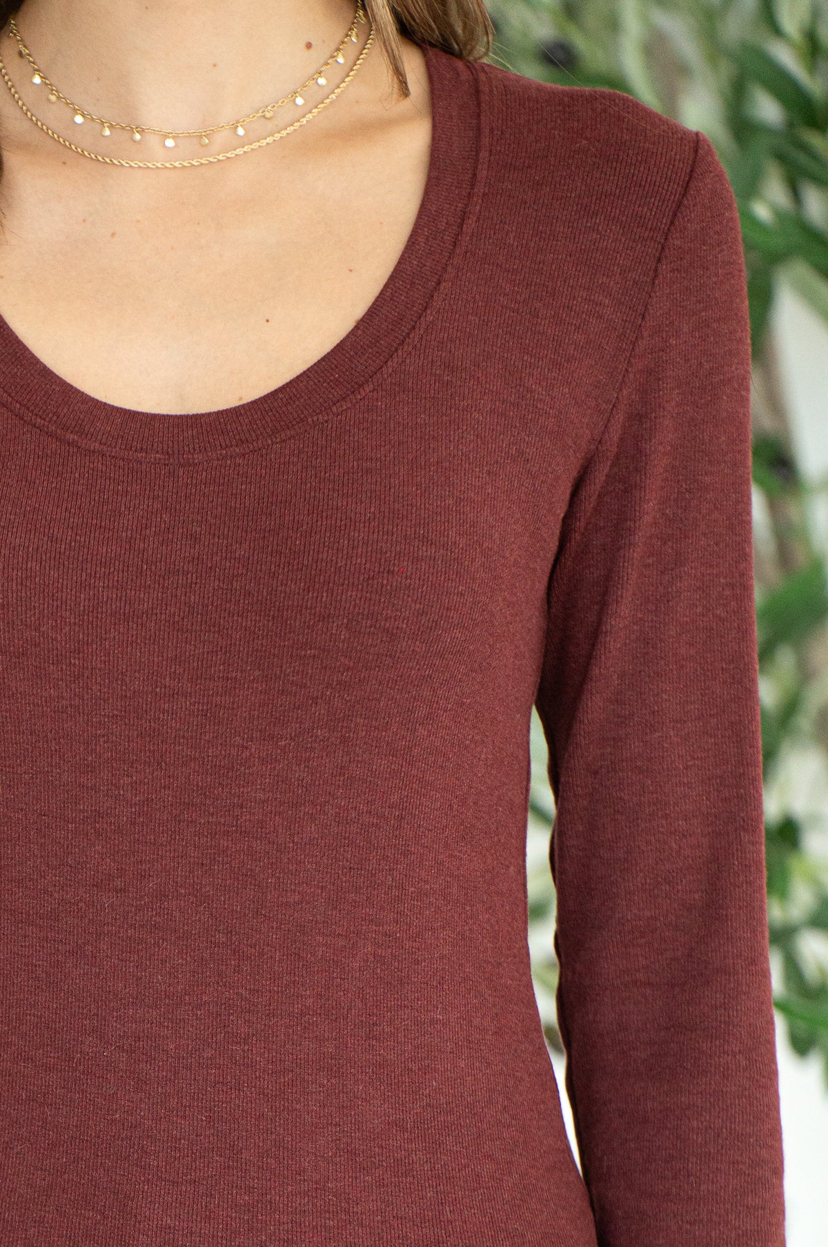 ENVY MODAL RIBBED L/S TOP-BU