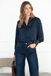 CHIARA CROCHET CUFF BLOUSE