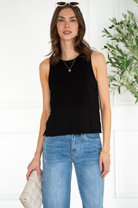 NYA COTTON SLUB TANK-BK