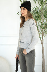 MY STORY WHIPSTITCH CARDIGAN