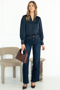 CHIARA CROCHET CUFF BLOUSE