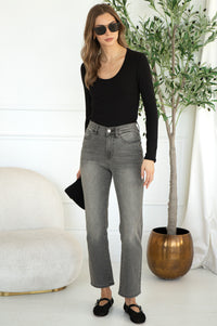 ENVY MODAL RIBBED L/S TOP-BK