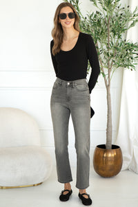 ENVY MODAL RIBBED L/S TOP-BK