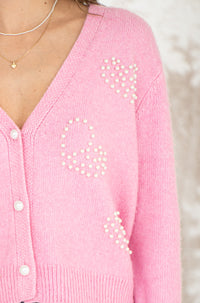 KAILIE PEARL HEART CARDIGAN