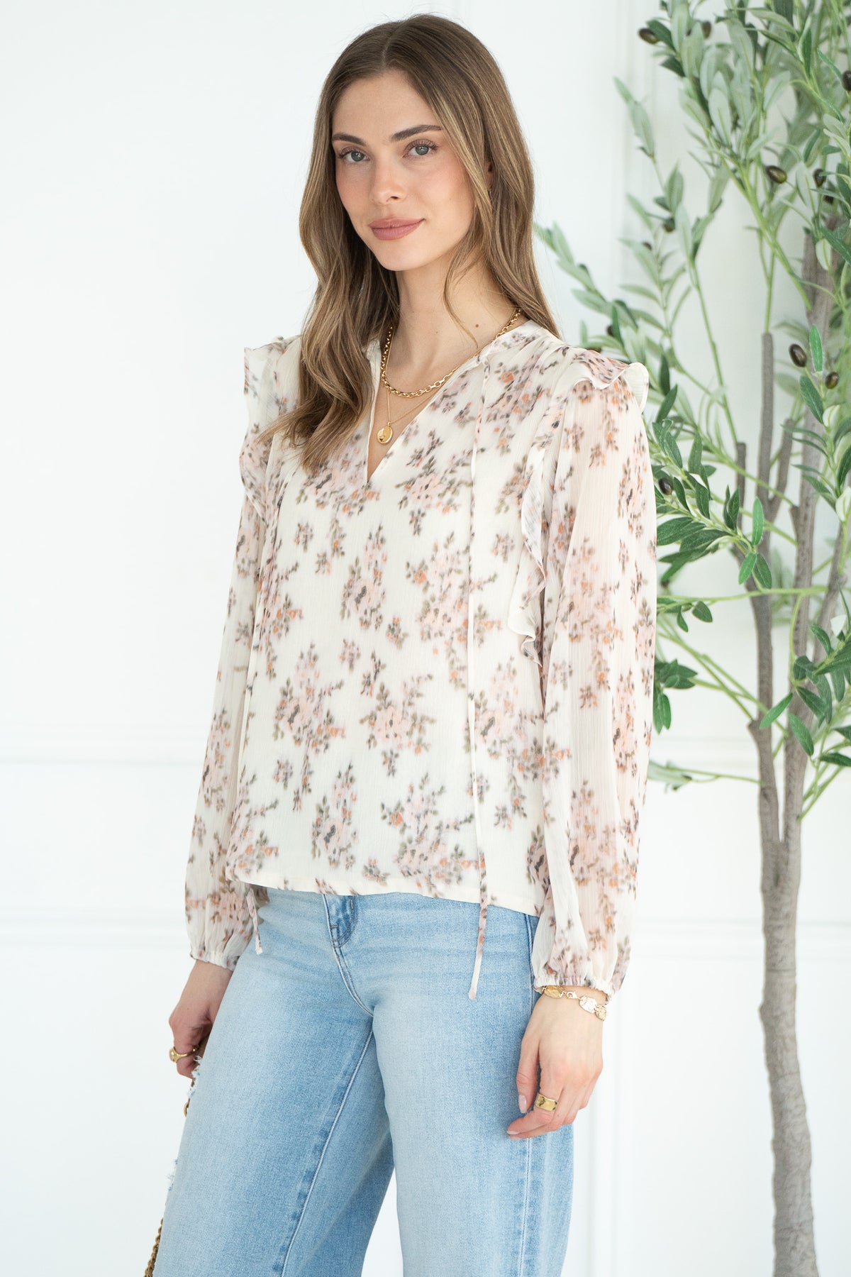 SABLE FLORAL BLOUSE