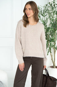 BOWS PEARL SWEATER