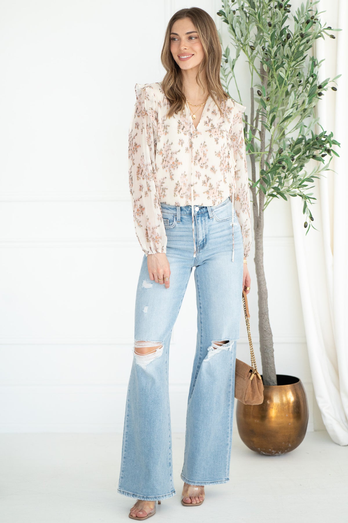 SABLE FLORAL BLOUSE