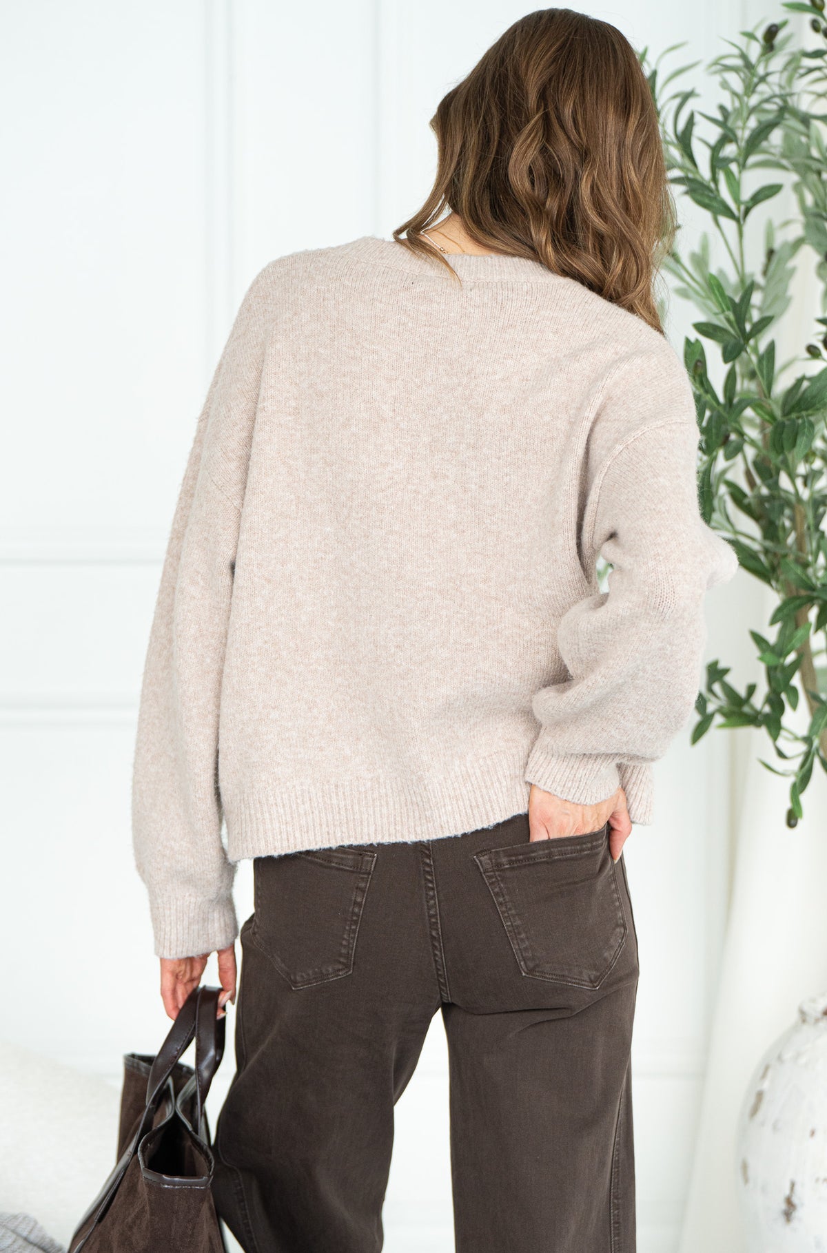 BOWS PEARL SWEATER