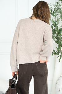 BOWS PEARL SWEATER