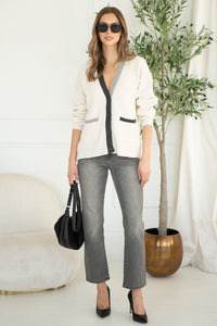 LOVER CONTRAST CARDIGAN