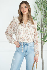 SABLE FLORAL BLOUSE