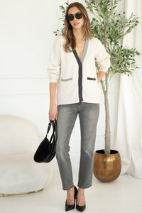 LOVER CONTRAST CARDIGAN