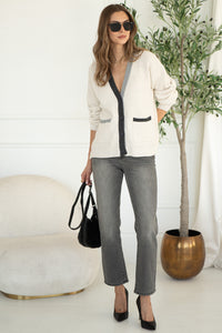 LOVER CONTRAST CARDIGAN
