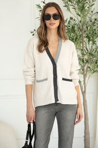 LOVER CONTRAST CARDIGAN