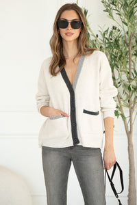 LOVER CONTRAST CARDIGAN