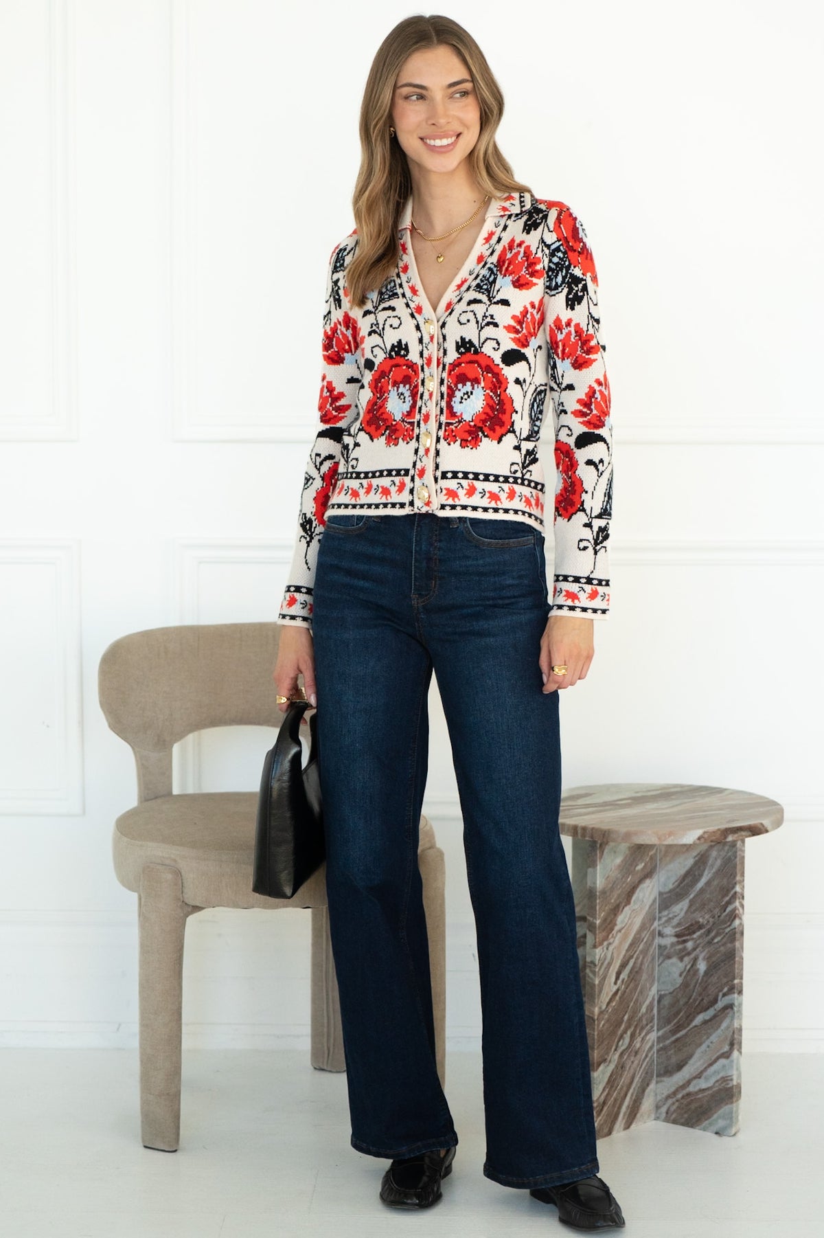 LINDEN FLORAL CARDIGAN