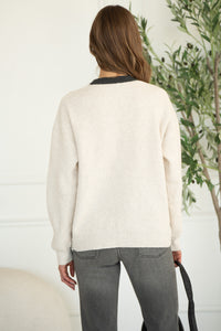 LOVER CONTRAST CARDIGAN
